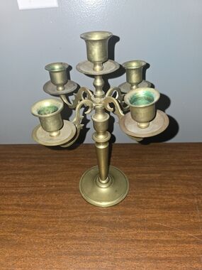vintage Brass Candelabra Made in Japan